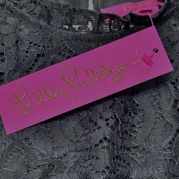 Lilly Pulitzer Averi Top Two Tone Carnival Lace - Picture 10 of 11